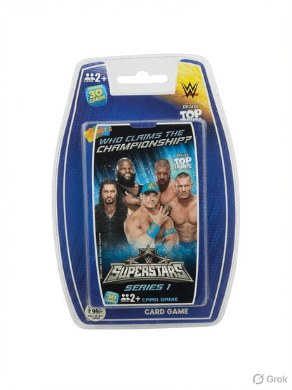 Top Trumps WWE Superstars Series 1 Deluxe  Rare 2015 Edition – 30 Collectible Wrestling Cards