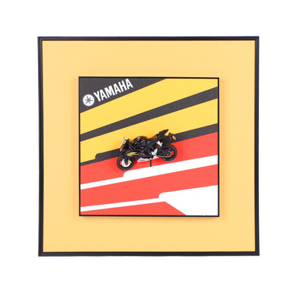 yamaha Die-Cast Model Bike Wall Frame: Showcase Your Collection with Style