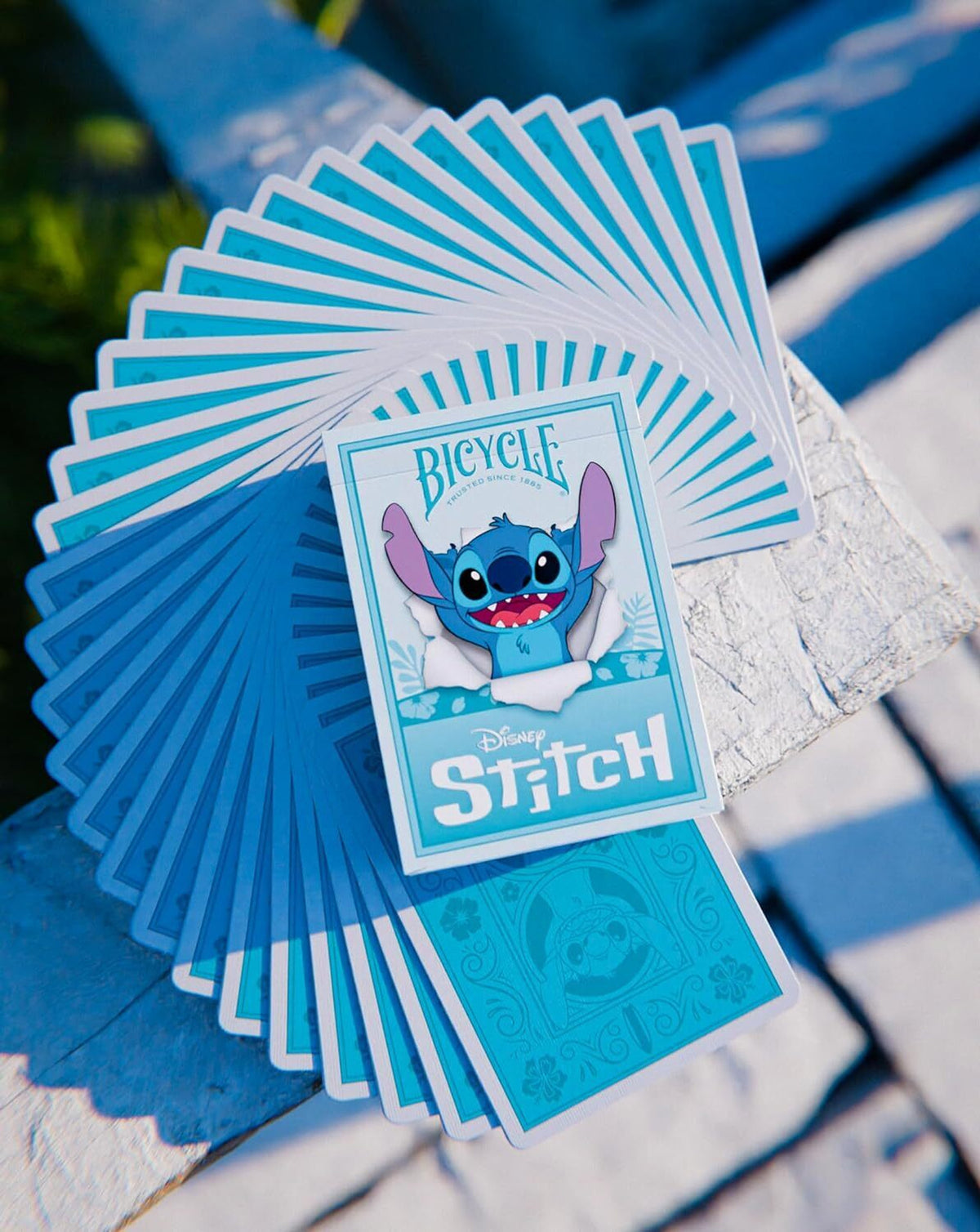 Bicycle Disney Stitch Playing Cards – Collectible Poker Size Deck with Stitch & Angel, Air-Cushion Finish
