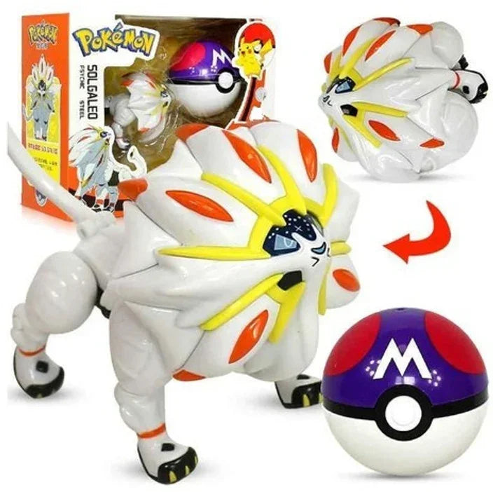 Solgaleo Pokémon Ball Play Set with Legendary Figure ZC8912 – Toys & Games for Kids Ages 3+ - Jaiman Toys