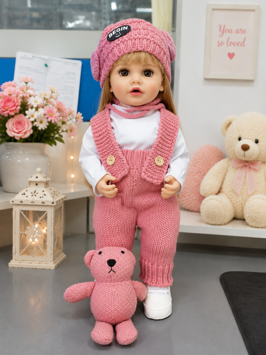 Interactive Baby Girl Rosie Cozy Doll with Remote Control, Story Book, Shoes & Sound Features | Talking Doll with Songs, Stories & Learning Fun | Pink Winter Outfit | Gift for Kids 3+ Years