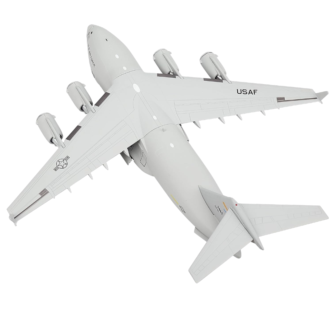 C-17 Globemaster III U.S. Air Force Military Transport Aircraft 1:200 Diecast Model with Display Stand