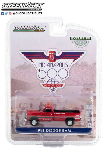 Greenlight 75th Indianapolis 500 Exclusive – 1991 Dodge Ram Fire Truck (1:64 Scale Die-Cast) - Jaiman Toys