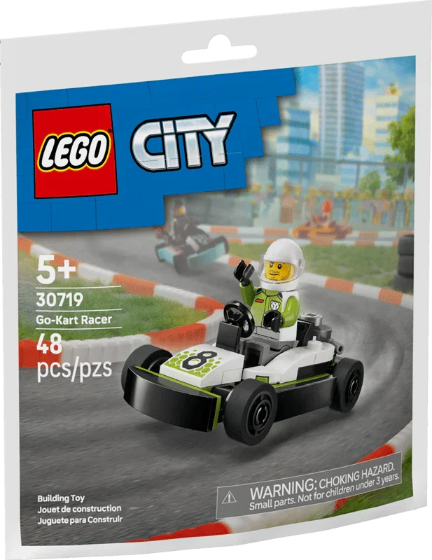 LEGO® 30719 City Go-Kart Racer | 48-Piece Building Toy | Ages 6+