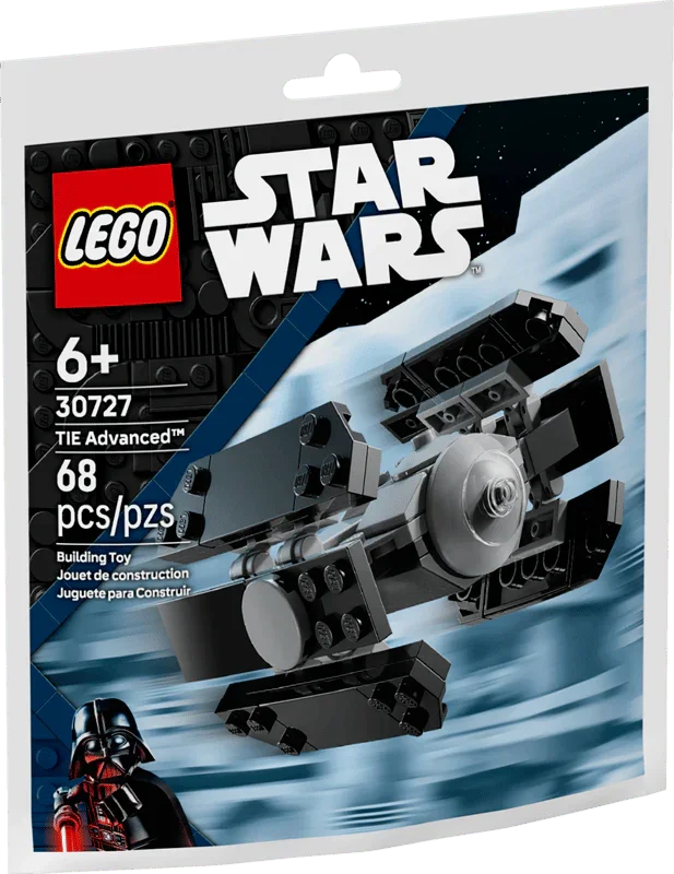LEGO® 30727 Star Wars™ TIE Advanced™ Mini-Build | 68-Piece Building Toy | Ages 6+