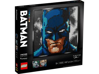 LEGO Art Jim Lee Batman Collection 31205 Canvas Wall Decor with The Joker or Harley Quinn, Crafts Xmas Gift Idea for Him, Her, Men, Women, DIY Poster, Big Set for Adults,