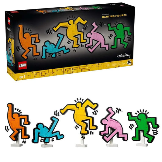 LEGO Art 31216  Keith Haring: Dancing Figures  1,773Piece PopArt Home Decor Build - Jaiman Toys
