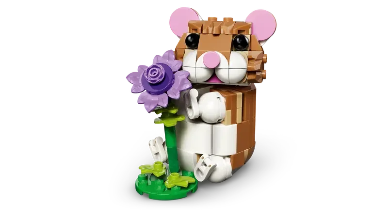Lego 31376 Creator Cute Hamster With A Flower (166 Pieces)