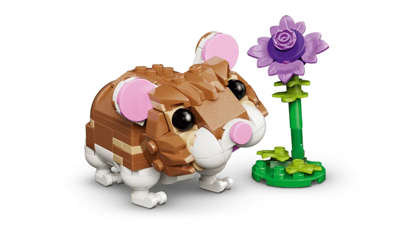 Lego 31376 Creator Cute Hamster With A Flower (166 Pieces)