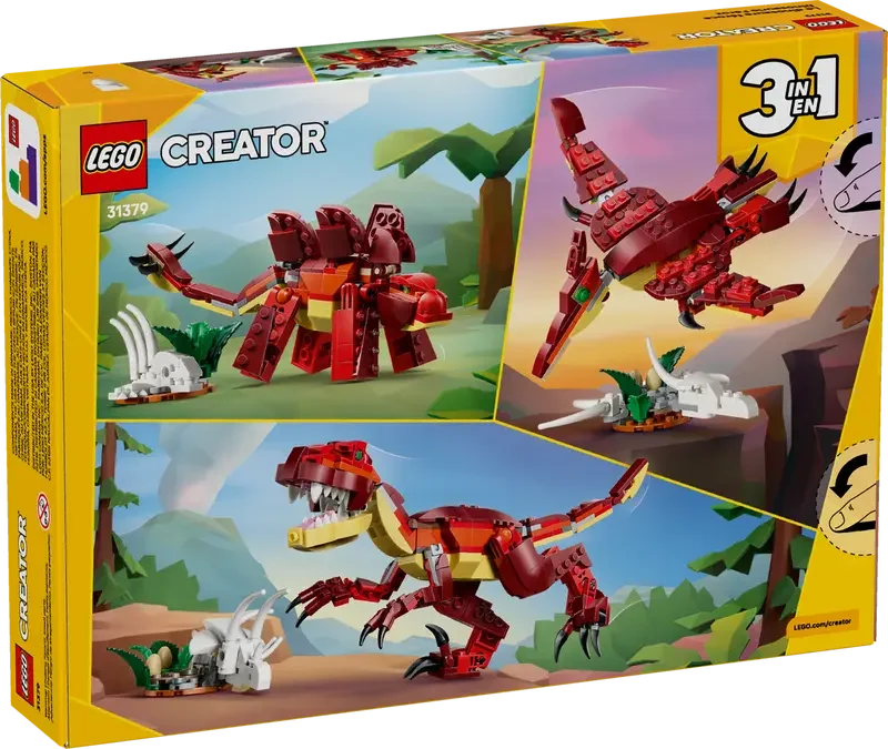 LEGO® Creator 3-in-1 Fierce Dinosaur (31379) | 259 Pieces | Ages 8+