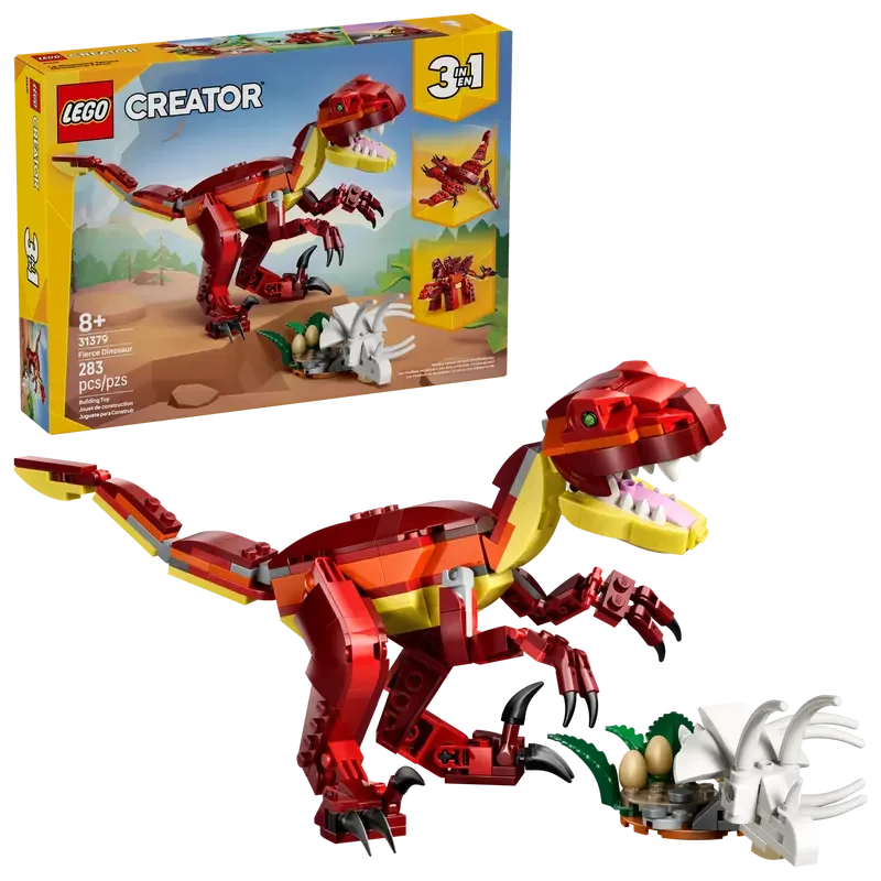 LEGO® Creator 3-in-1 Fierce Dinosaur (31379) | 259 Pieces | Ages 8+
