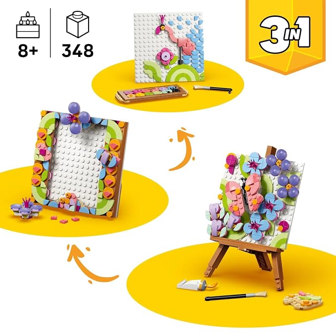 LEGO Creator 3 in 1 Floral Art Decor Painting - Rebuilds into Frame or Palette and Sketch - 31390