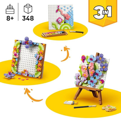 LEGO Creator 3 in 1 Floral Art Decor Painting - Rebuilds into Frame or Palette and Sketch - 31390