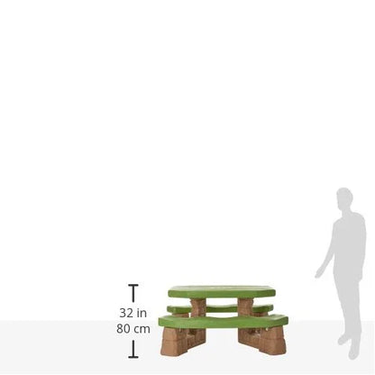 Step2 Naturally Playful Picnic Table with Umbrella – Kids Outdoor Play Table - Jaiman Toys