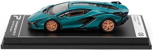 PosterCars 1:64 Lamborghini Sián FKP 37 – Blu Uranus - Blister Pack | Hypercar League Collection No.8 Diecast Model - Jaiman Toys