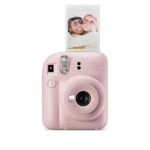 Fujifilm Instax Mini 12 Instant Camera + 10x Shot Films+ 1x Palm Print Camera Case + 1x Photo Album + Photo Hanging1 Set + 1x Close up Selfie Lens