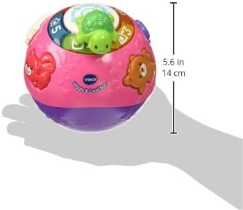 VTech Wiggle and Crawl Ball, Purple | Interactive Moving Ball with Lights, Sounds, Music & Learning Activities for Babies and Toddlers