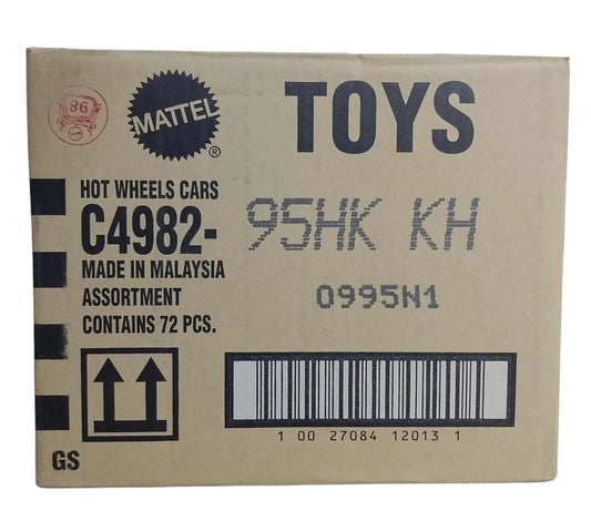 Hot Wheels 2025 Factory-Sealed Case K (95HK KH) – 72 Die-Cast Cars by Mattel (Brand New Box) - Jaiman Toys