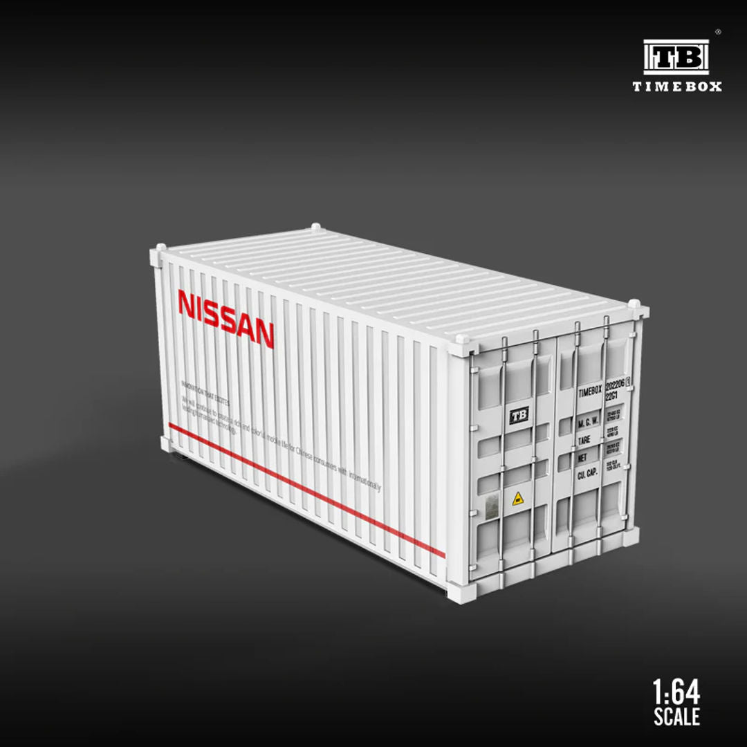 TIME BOX 1:64 Diecast 20ft Container – NISSAN Edition | Premium Metal Accessory For Dioramas & Display