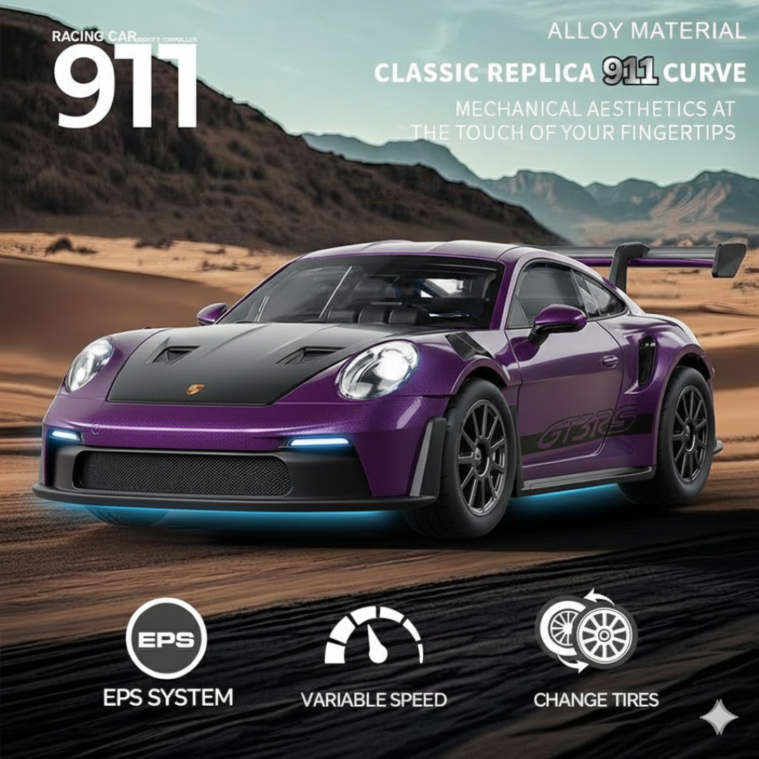 Hstar 1:43 RC Drift Car 2.4GHz 4WD Alloy 20 km/h High-Speed RC Racing Car with Gyro