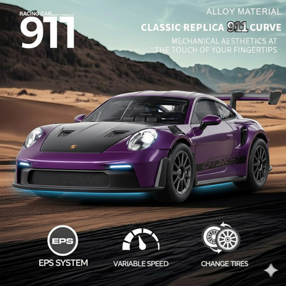 Hstar 1:43 RC Drift Car 2.4GHz 4WD Alloy 20 km/h High-Speed RC Racing Car with Gyro