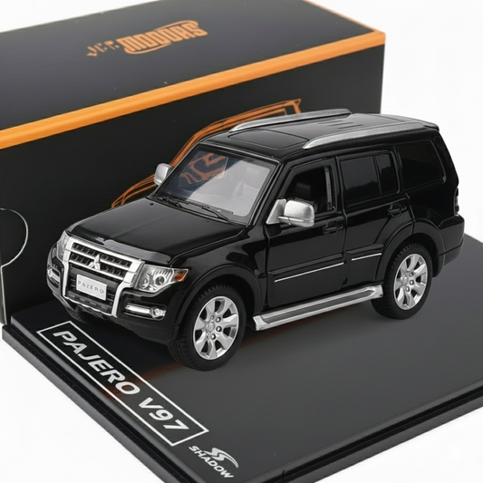 SHADOW PRO 1:64 Pajero V97 – Black | Premium Diecast SUV Model