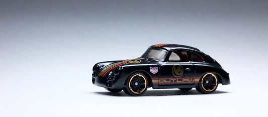 Hot Wheels Porsche 356a Outlaw 2016 HW Showroom 10/10 Matte Black       (HARD TO FIND)