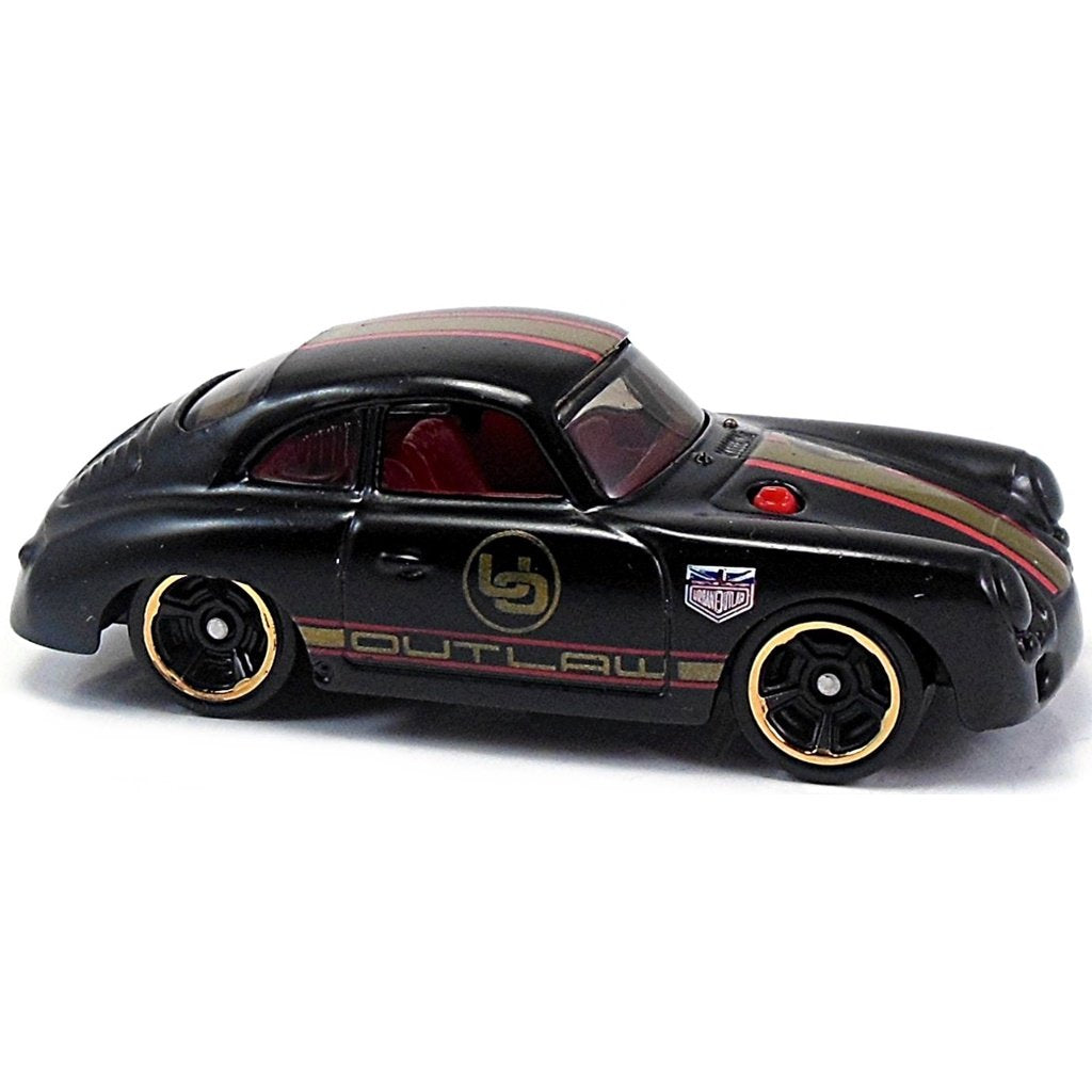 Hot Wheels Porsche 356a Outlaw 2016 HW Showroom 10/10 Matte Black       (HARD TO FIND)