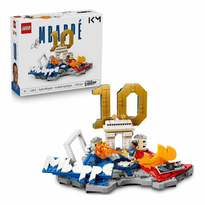 LEGO 43013 Editions Kylian Mbappé – Football Highlights Toy - 3D Display Model Kit w/Collectible Minifigure - Kids' Room Decor - Gift for 10+ Year Old Boys, Girls & Adult Sports Fans