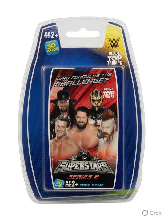 Top Trumps  WWE Superstars Series 2 Deluxe Rare 2015 Edition – 30 Collectible Wrestling Cards