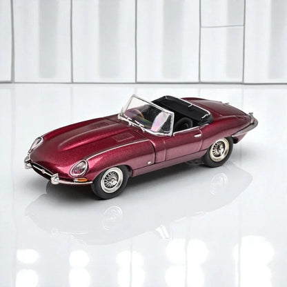 1:64 GFCC Jaguar E-Type 1961 Roadster Red Metallic Diecast Car Model - Jaiman Toys