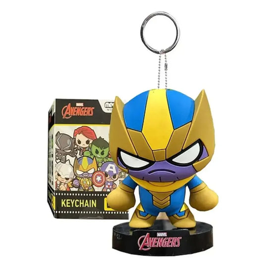 Marvel Thanos Drop-Glue Standing Figure Keychain – 3D Superhero Collectible