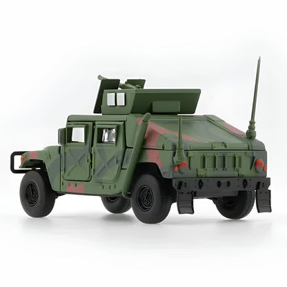 BMC Creations 1:64 HUMVEE 4-CT Military Vehicle Diecast Model | Premium Military Collectible with Accessories | Two Variants