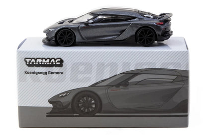 Tarmac 1:64 Works Koenigsegg Gemera Die-Cast Model Car – Metallic Grey