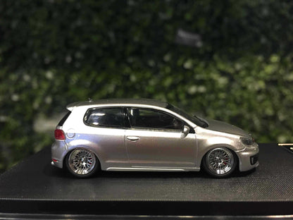 Maxwell 1:64  VW Golf GTI MK6 Silver BBS Diecast Car Model