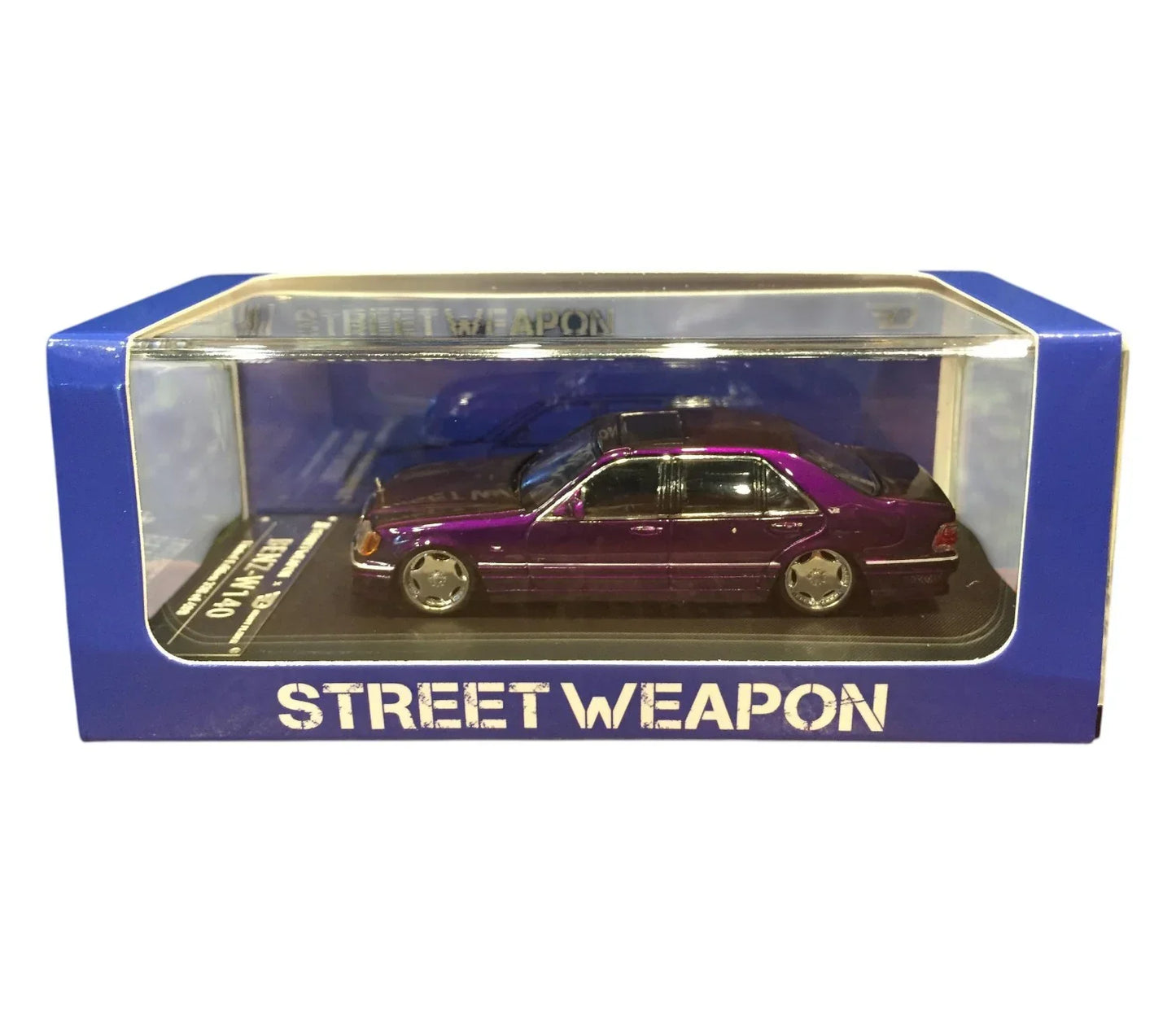 Street Weapon BENZ-W140 Purple Diecast 1:64 Scale Car Model - Jaiman Toys