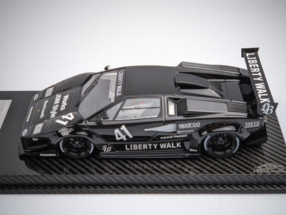 Vision64 1:64 Lamborghini Countach LBWK Liberty Walk White Diecast Scale Model Car