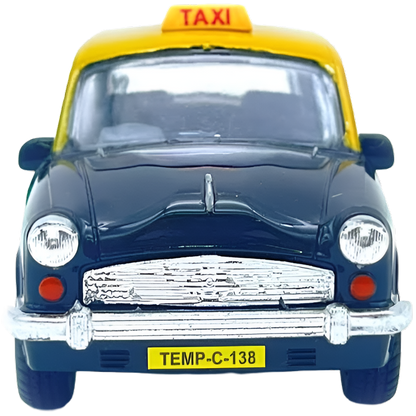 Centy Wheel Force Ambassador Taxi Pull Back Action Die-Cast Toy Car with Openable Doors | Classic Taxi Model for Kids | 3+ Years | BGX