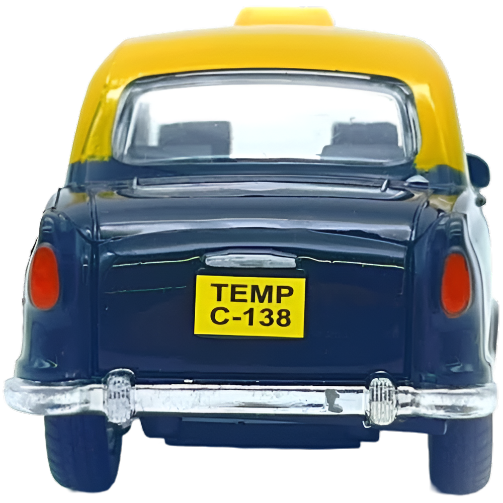 Centy Wheel Force Ambassador Taxi Pull Back Action Die-Cast Toy Car with Openable Doors | Classic Taxi Model for Kids | 3+ Years | BGX