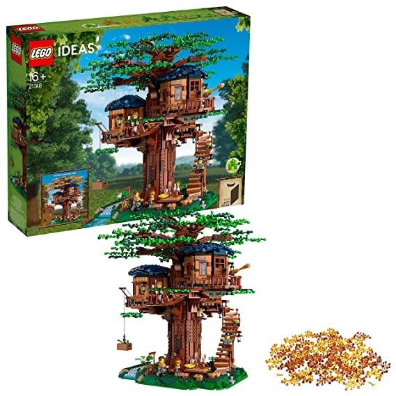 (Box Damage) LEGO Ideas Tree House Building Kit (3036 Piece) 21318