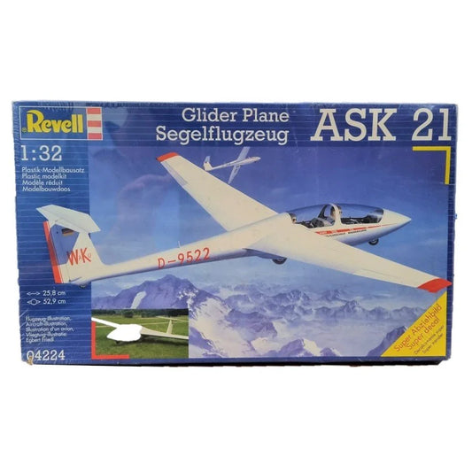 Revell Glider Plane ASK 21 1:32 Scale Plastic Model Kit 04224 (Aircraft) - Jaiman Toys