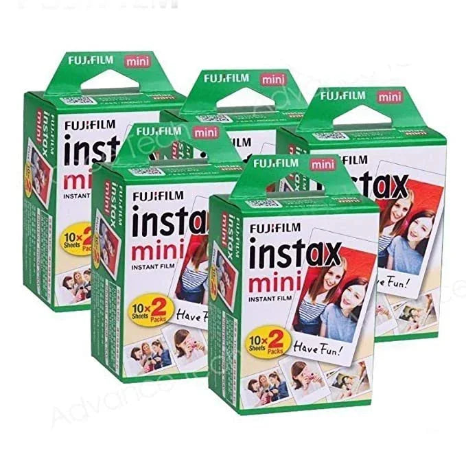 Fujifilm Instax Mini Instant Film White 100 Sheets Color Photo Paper Fuji Mini 9, Mini 8, Mini 7s, Mini 8+, Mini 70, Mini 90, - Jaiman Toys