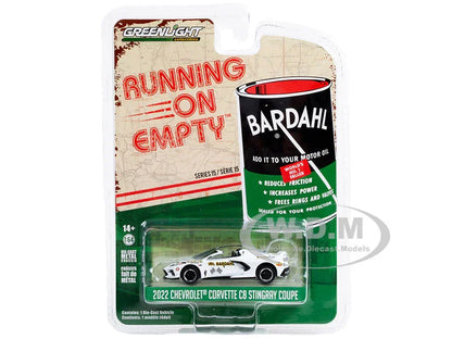 Greenlight Running on Empty – 2022 Chevrolet Corvette C8 Stingray Coupe (Bardahl Livery, Series 15) 1:64 Die-Cast Car - Jaiman Toys