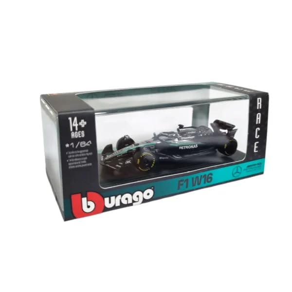 Bburago 1:64 Scale Mercedes-AMG F1 W16 E Performance #63 George Russell 2025 Diecast Formula One Racing Car Model