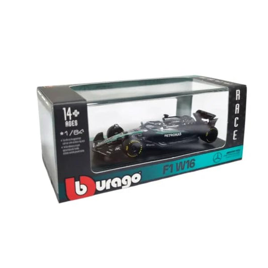 Bburago 1:64 Scale Mercedes-AMG F1 W16 E Performance #63 George Russell 2025 Diecast Formula One Racing Car Model