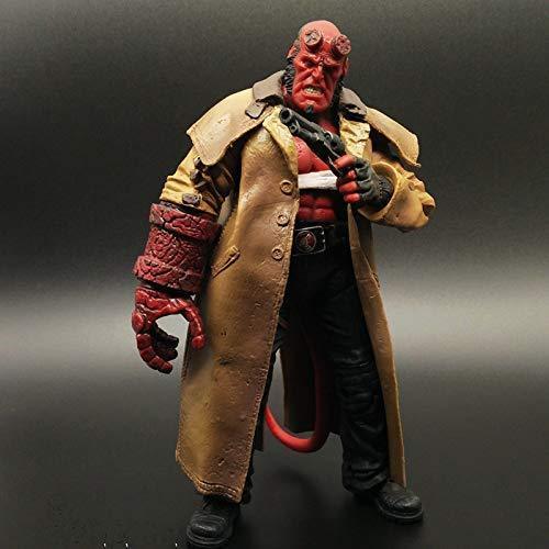 Wounded Hellboy Action Figure – Series II Movie Collectible with Samaritan Handgun (7 Inch)- High Quality