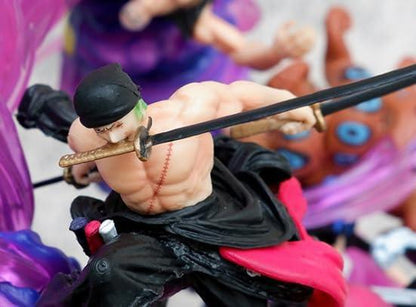 Ultimate Action Figure – Roronoa Zoro on Throne | 23CM One Piece PVC Collectible Statue Model Toy HW - Jaiman Toys