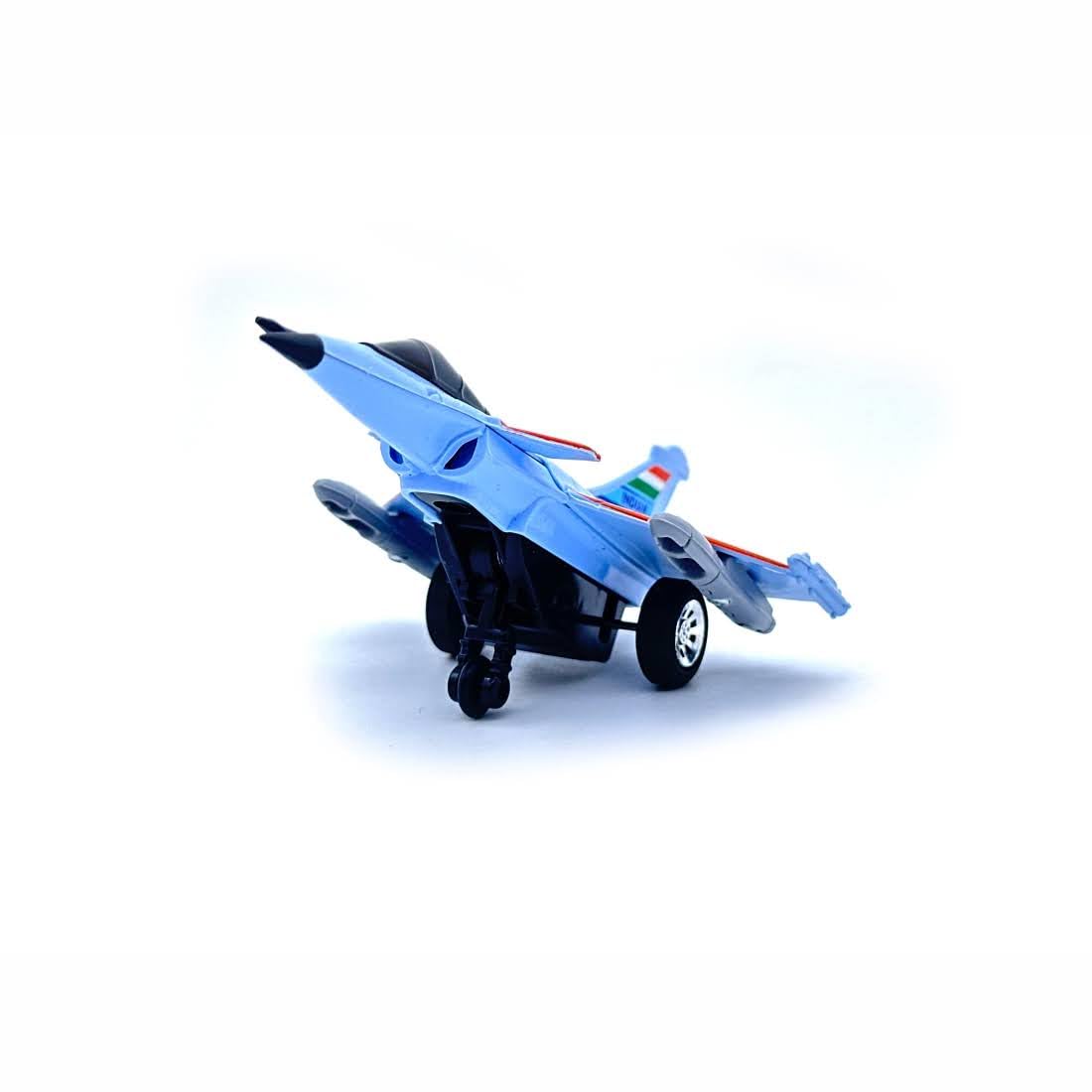 Centy Fly High Press & Go RFL Fighter Sky Blue Jet Toy Aircraft | Friction Powered Military Jet for Kids 3+ | BGX