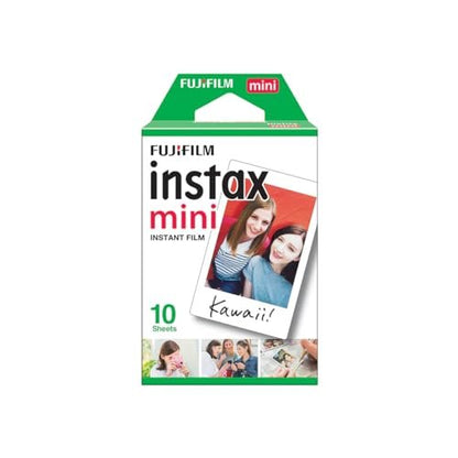 Fujifilm Instax Mini 12 Instant Camera + 10 Film Shots + Carrying Case - Clay White , Mini 12