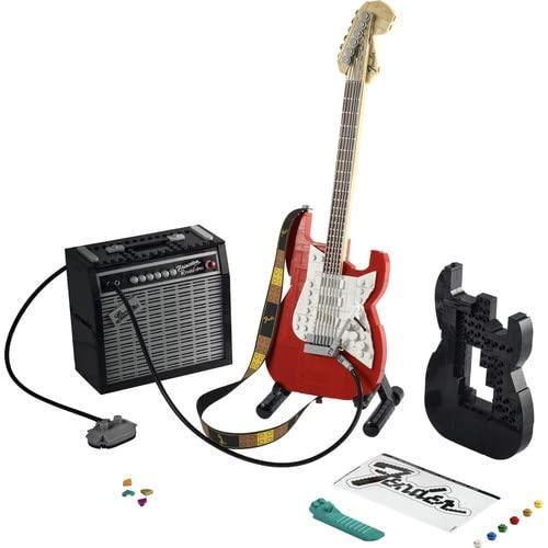 LEGO Ideas 21329 Fender Stratocaster  Guitar Building Kit (1,079 Pieces)